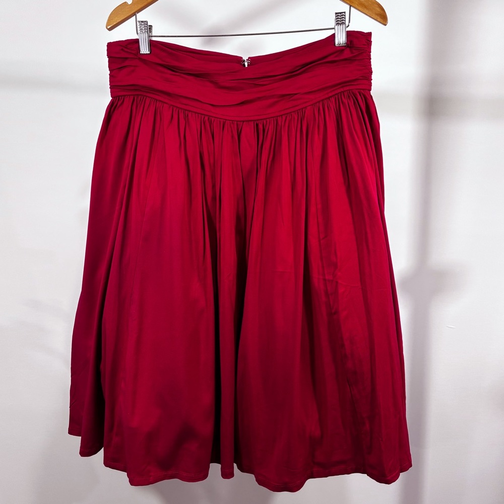 Torrid High Waisted Red Retro Midi Skirt (New With Tags)